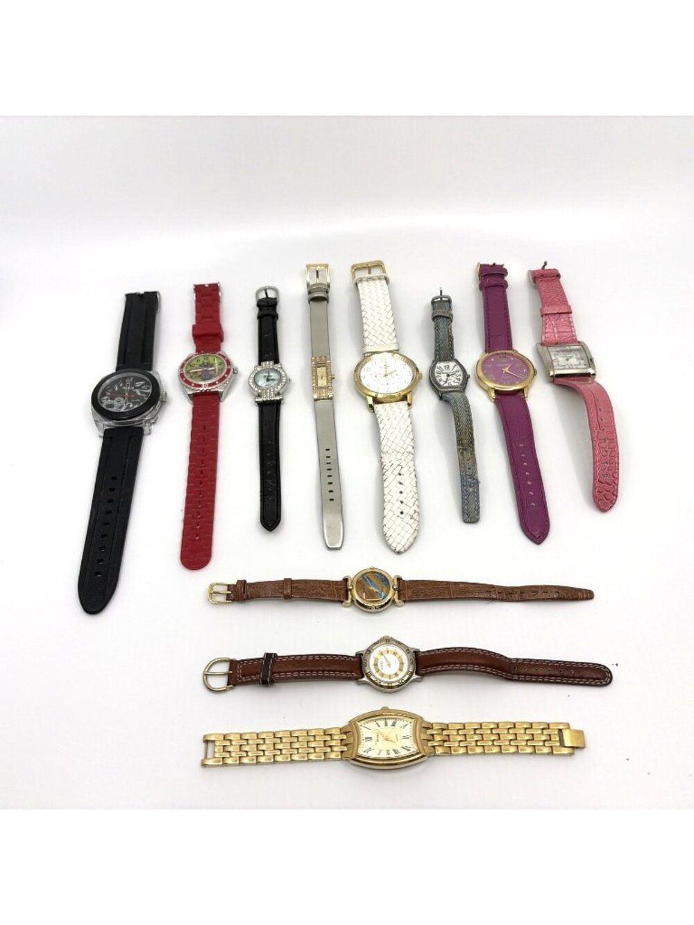 Lot 11 Women's Fashion Watches Anne Klein DKNY Mixed Brands Needs Batteries